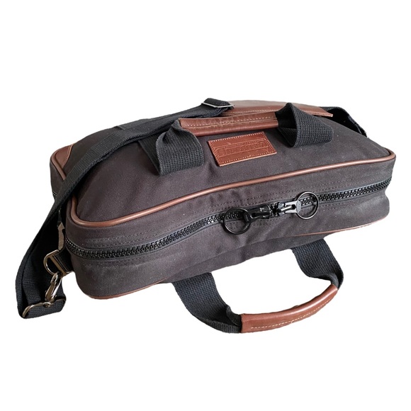 Lands' End Bags Lands End Square Rigger Shoulder Bag Canvas Leather